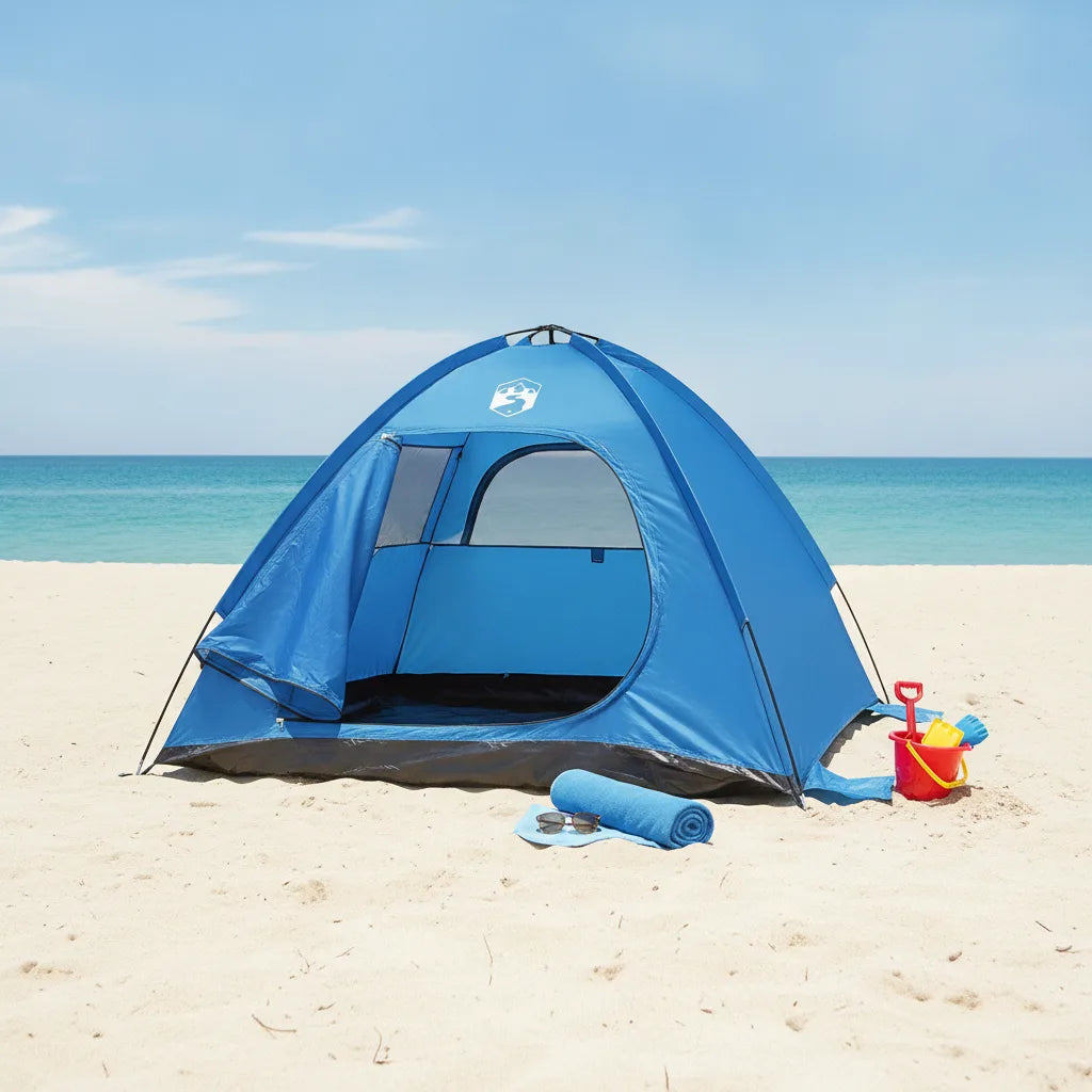 Tente de Plage 3-4 Personnes - Abri Solaire & Vent