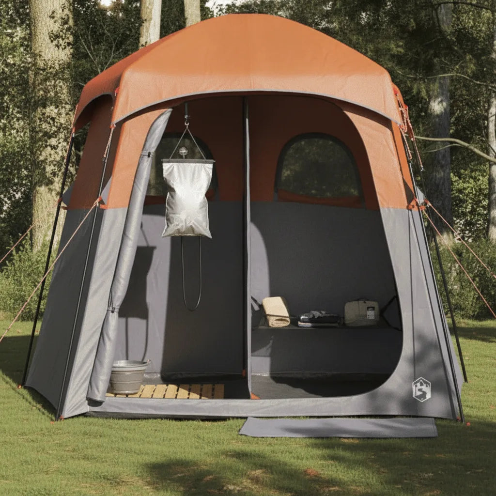 Tente de Douche Camping Polyvalente 2 Compartiments
