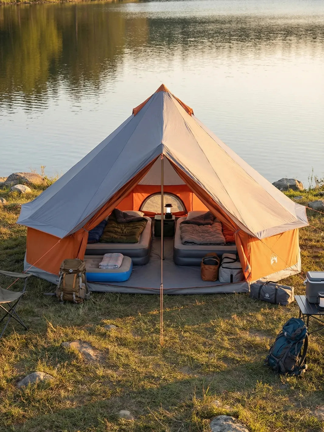 Tente Tipi 8 Personnes 4 Saisons Confortable